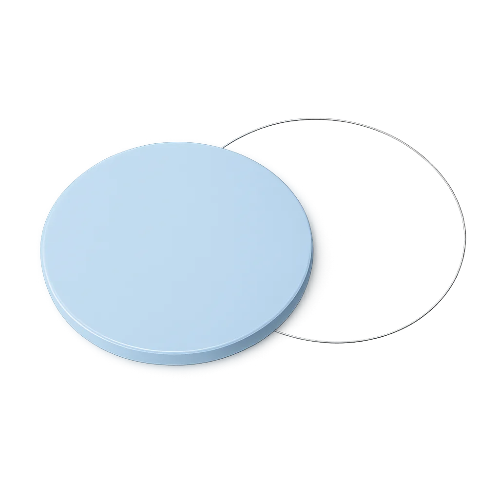Round Kalivon thermoforming sheet blank